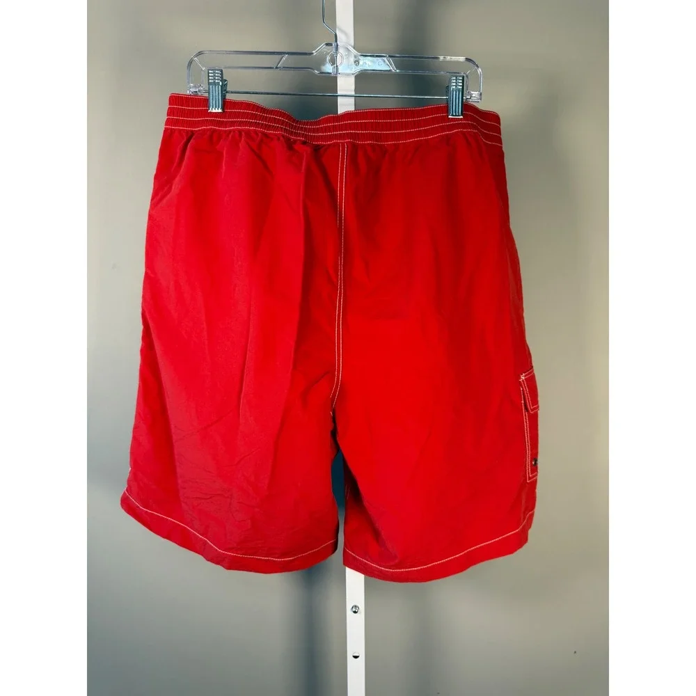 Polo Ralph Lauren Red Swim Trunks Mesh Lined Pony Logo XL Beach Surf